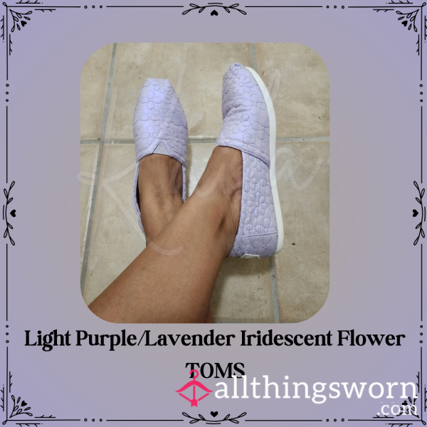 Light Purple/Lavender Iridescent Flower TOMS