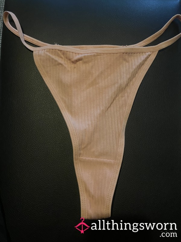Light Skin Coloured Cotton Thongs🤍