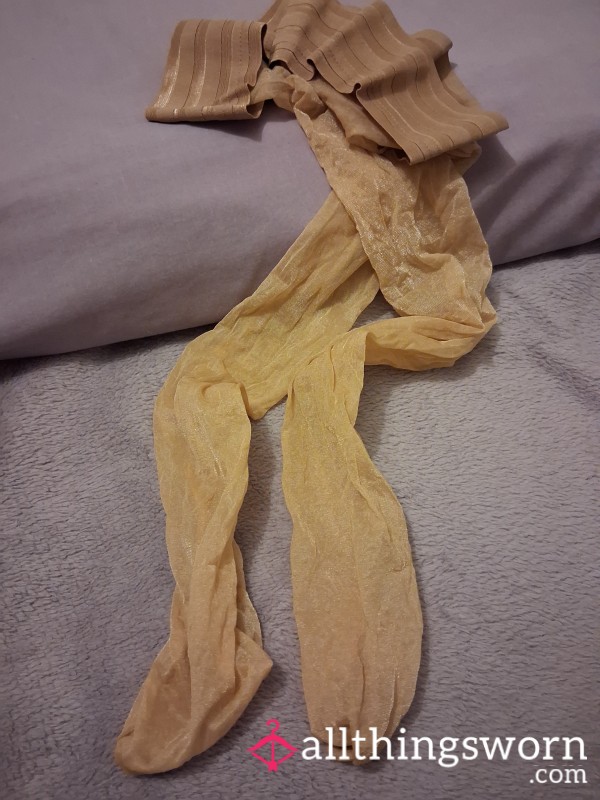✨️Light Tan Hold-Ups – Beautifully Worn & Available To View