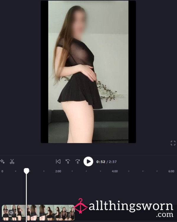 Light Teasing In See Through Top & Skirt