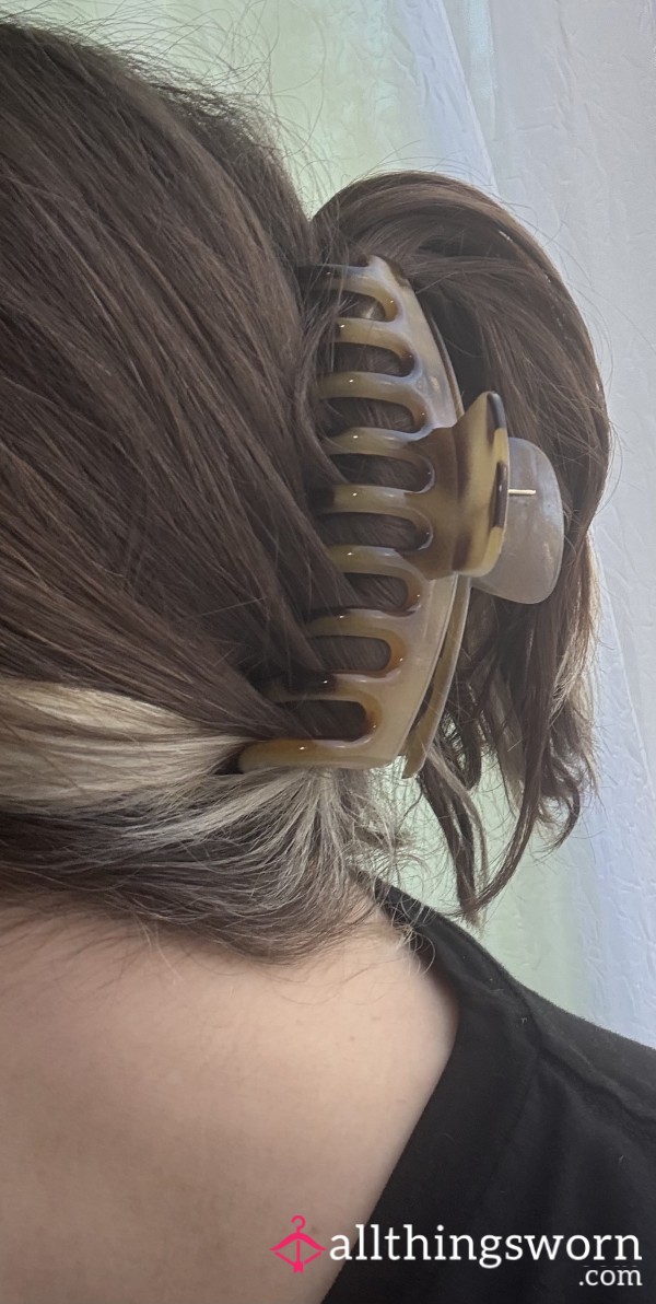 Light Tortoise Shell Claw Clip