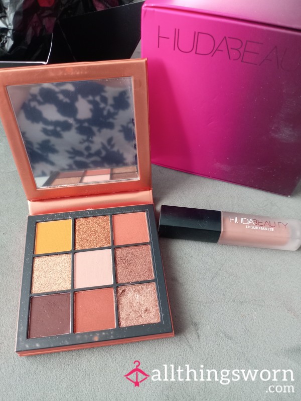 Lightly Used Huda Beauty Lip And Eye Trans/sissy Bundle