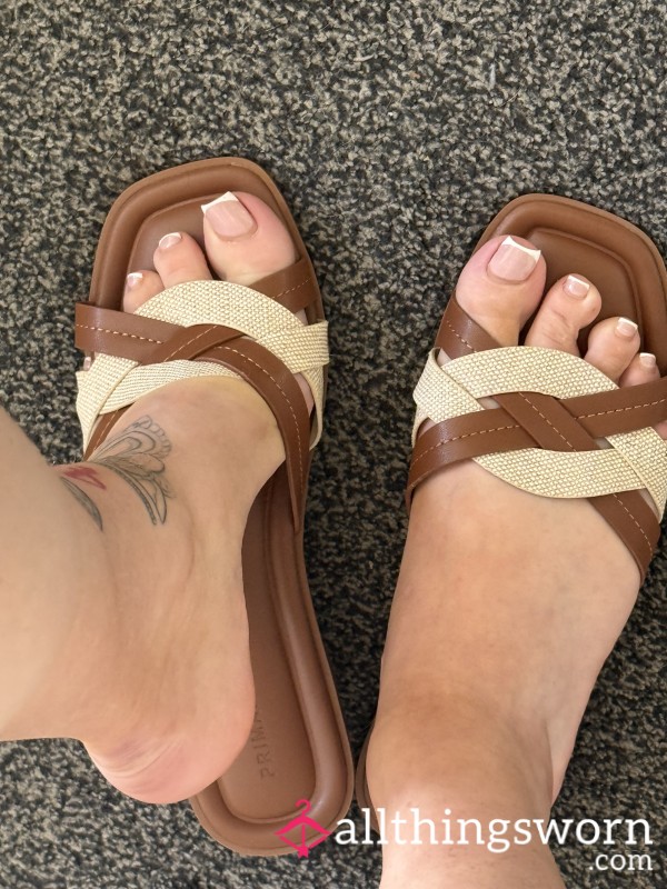 Lightly Worn Sandals - Custom Wear Available