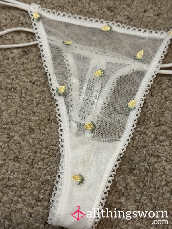 Lil Lemon Mesh Thong