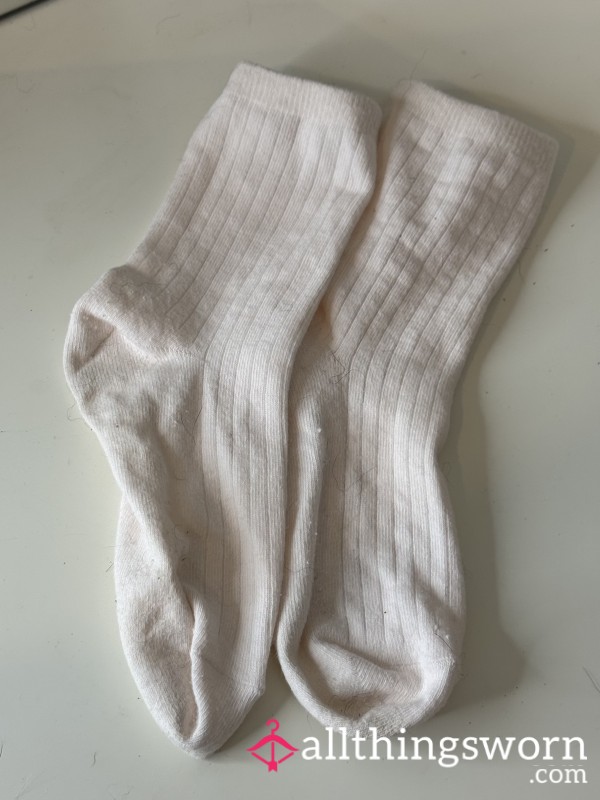 Lil Pink Ribbed Socks