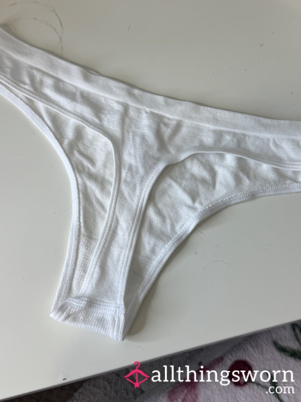 Lil White Thong