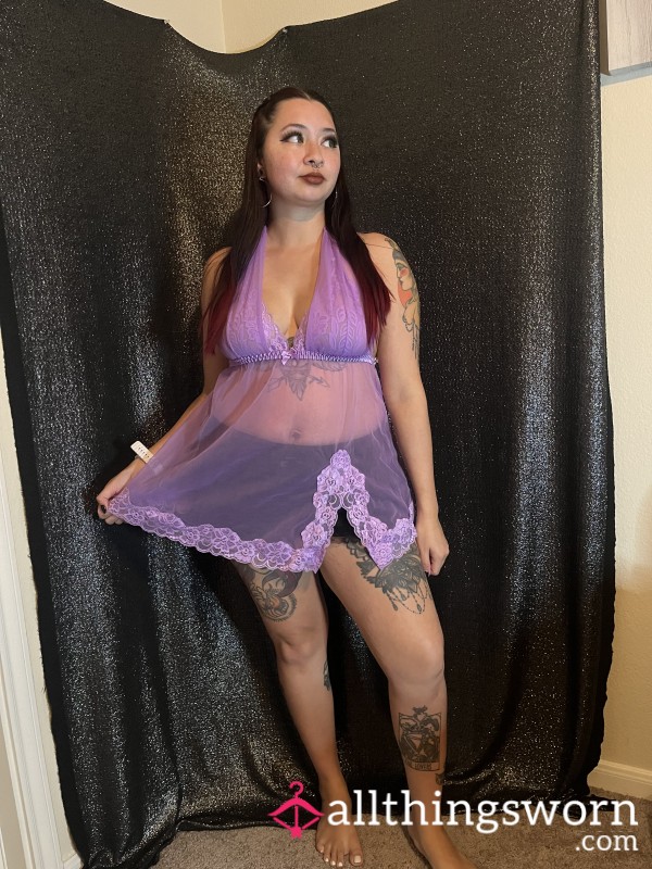Lilac Babydoll Slip