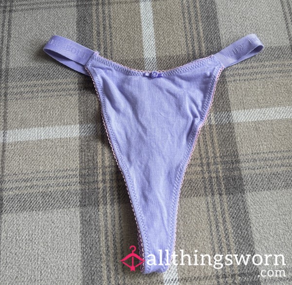 Lilac Boux Avenue Thong With Elastic Waistband 😈