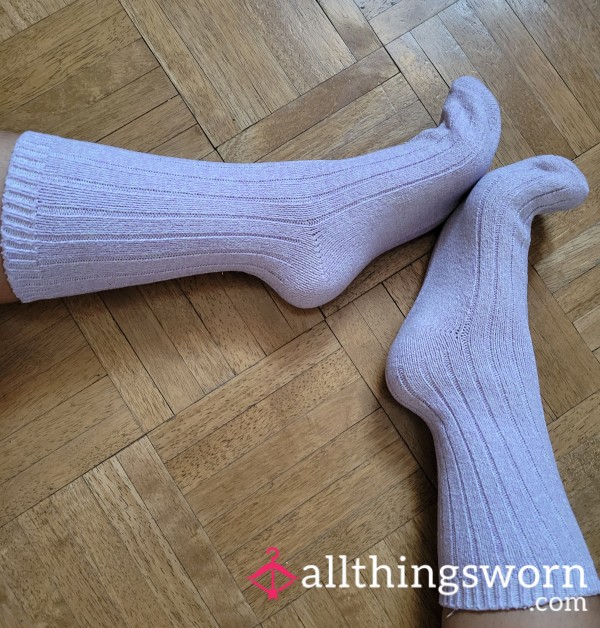 Lilac Crew Socks