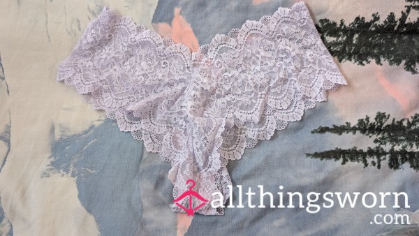 💜 Lilac Lace Brazilian Panties