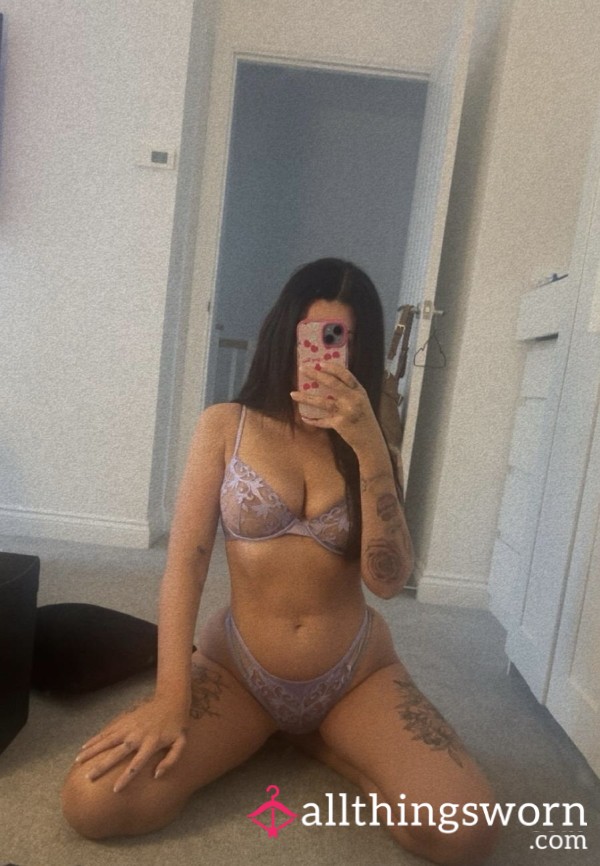 Lilac Lace Set