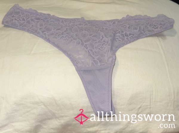 Lilac Lace Thong 😜