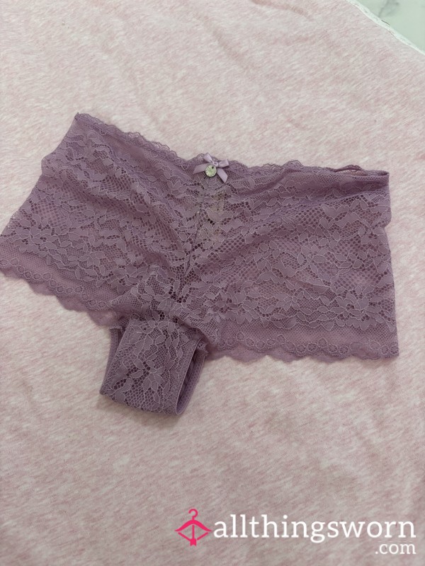 Lilac Lacey Pantie Shorts Boux Avenue