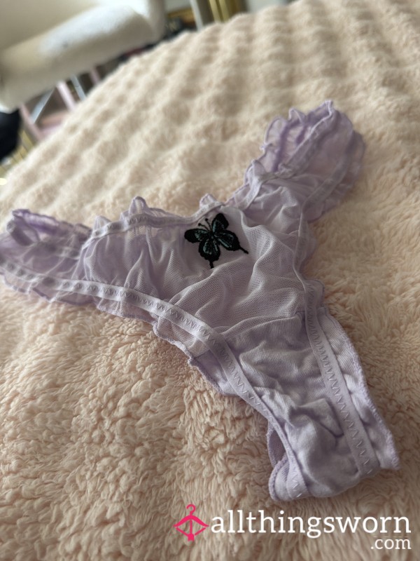 🦋Lilac Mesh Thong Panties 🦋 Sale $13