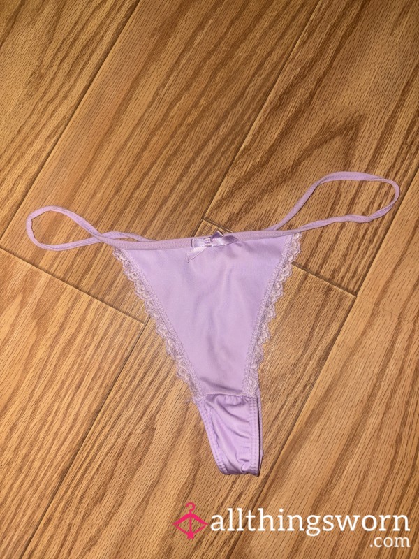 2 Day Worn Lilac Thongs💜