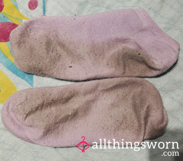 Lilac Trainer Socks