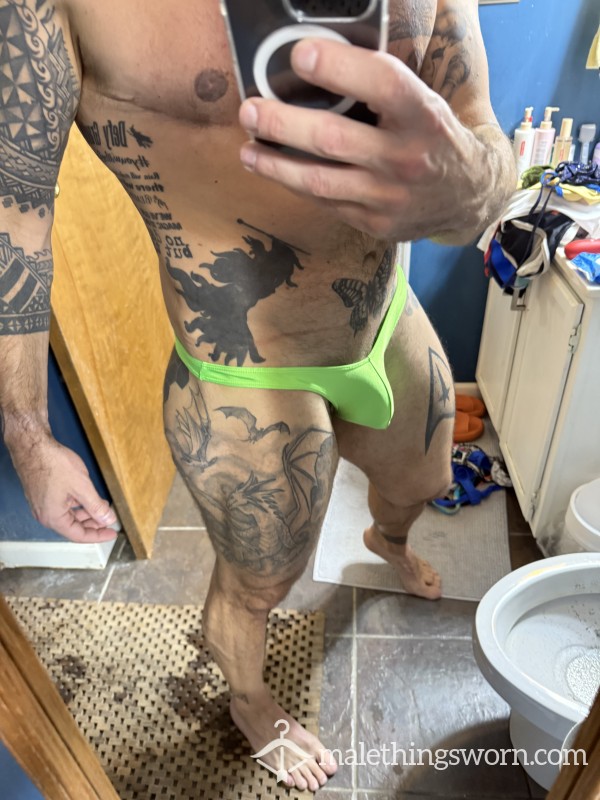 Lime Green Thong