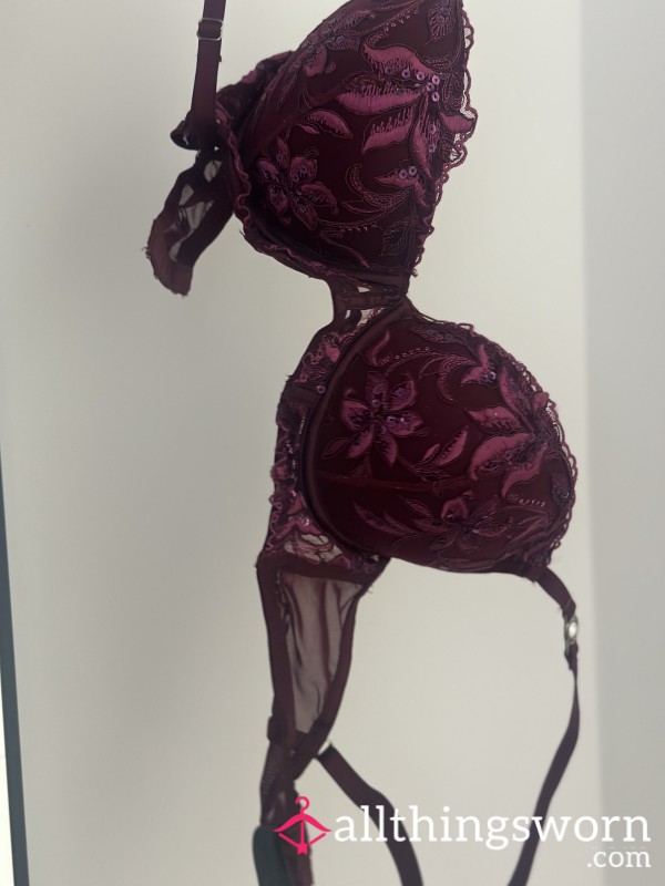 Limited Addition AS Sequin Burgundy Bra