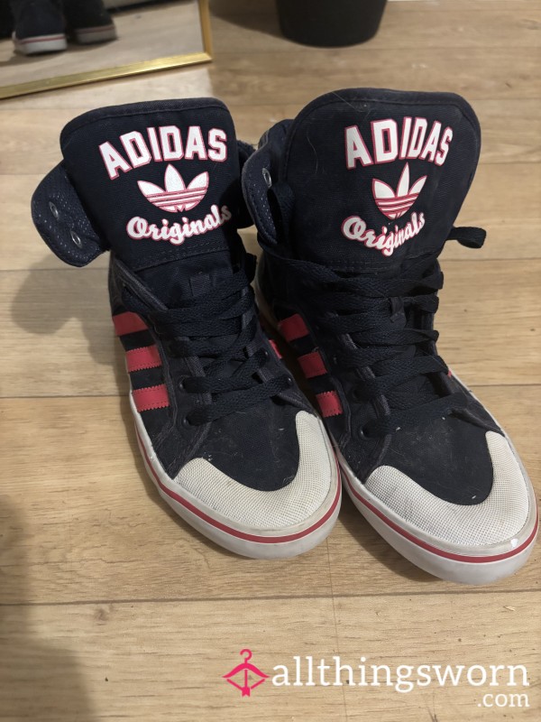 Limited Edition Blue And Pink Adidas Hightops