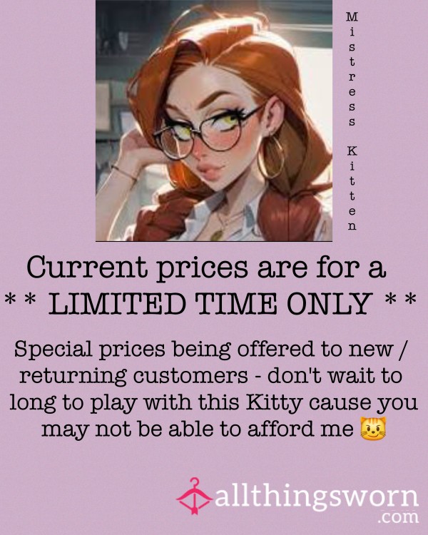 ** LIMITED TIME PRICES **