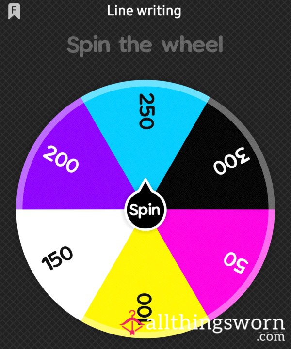 LINE WRITING ✒️ SPIN THE WHEEL