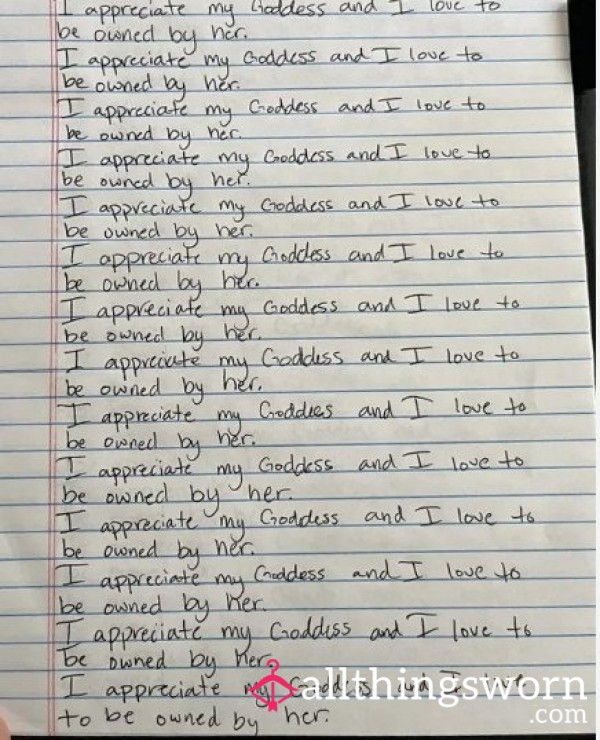 Lines: Write It Until You Believe It