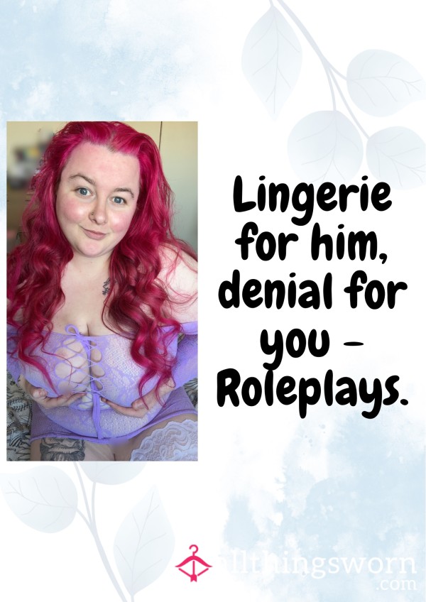 Lingerie For Him, Denial For You. Roleplay 💋