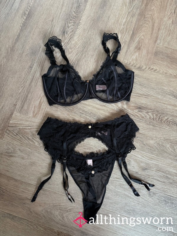2 X Lingerie Photos - Black Boux Avenue Set