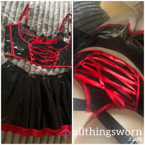 Lingerie Set (skirt And Corset Top) ❤️💦