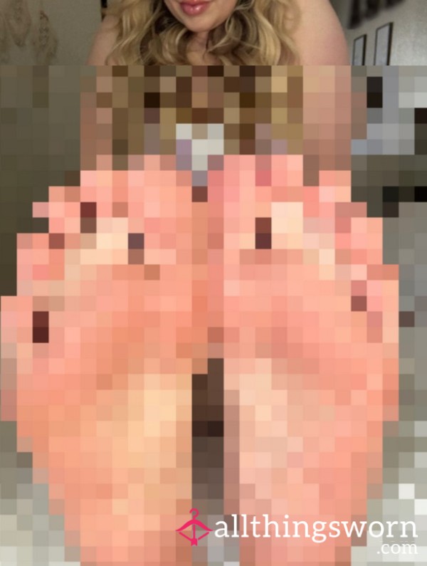 Little Big Looking Feet Up Close In Your Face