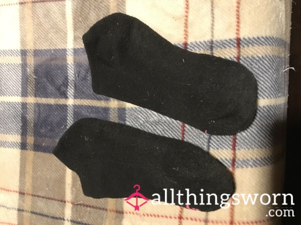 Little Black Ankle Socks Worn In Cowboy Boots All Day