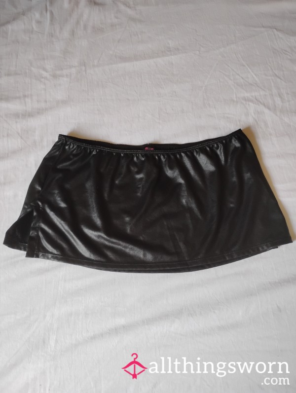 Little Black Leather Skirt