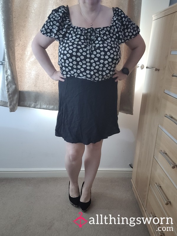 Little Black Skirt And Top