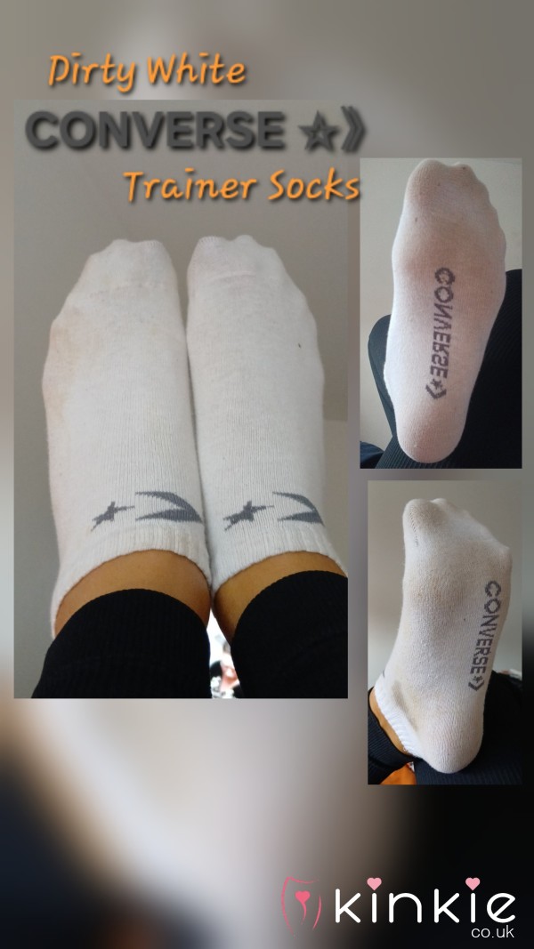 Little CONVERSE Trainer Socks. Worn 3 Days Now.