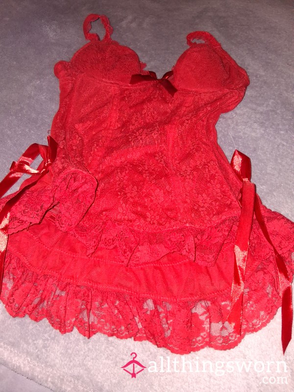 Little Red ❤️ Riding Hood Lace Covered Cute S**y Well Used