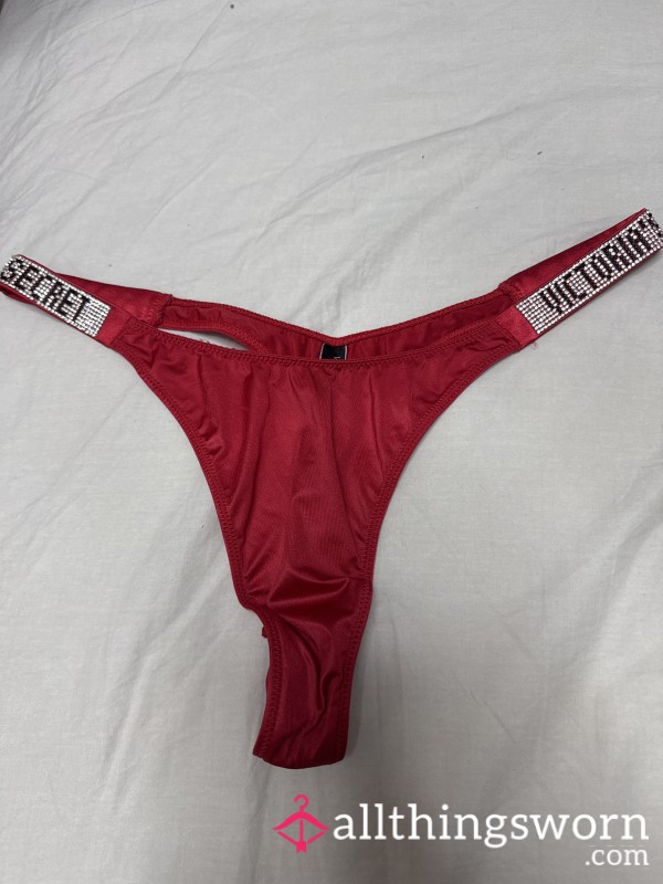Little Red Silk Vs Thong