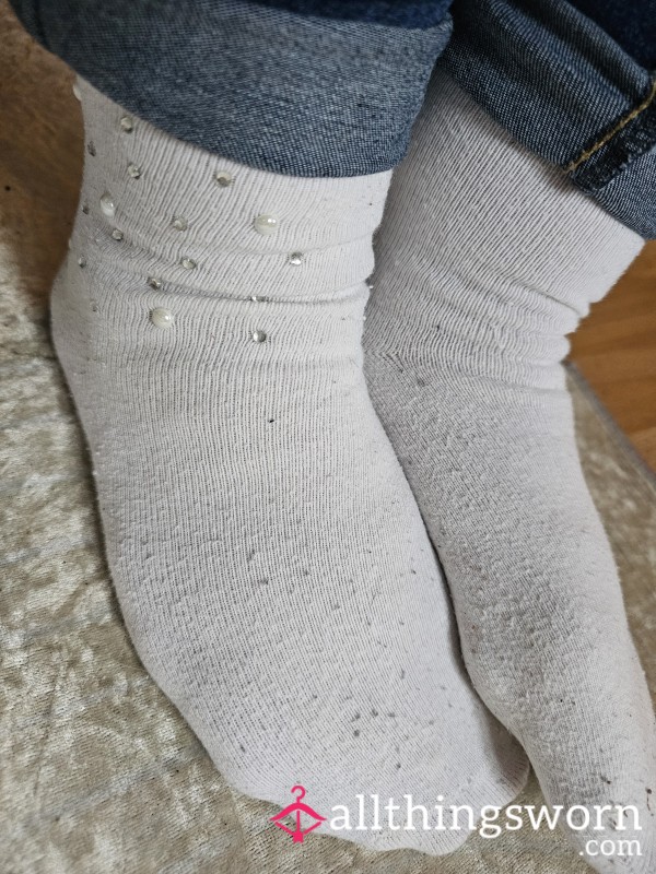 Little Sparkles And Pearls Socks