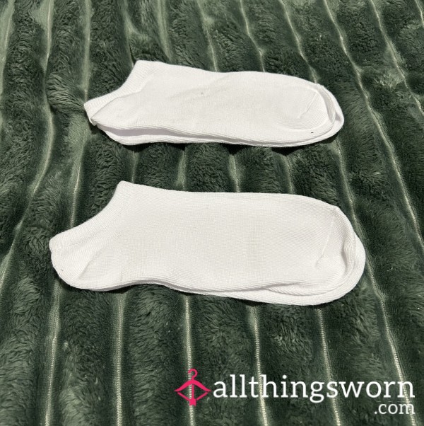~LITTLE WHITE ANKLE SOCK DUO~