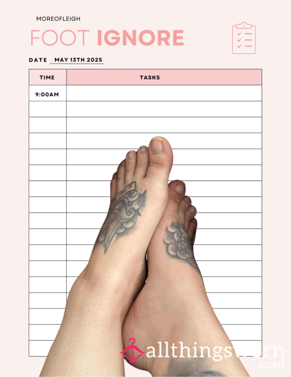 Live Tattooed Foot Ignore Videos