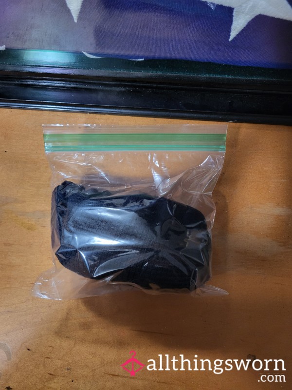 Long Black Socks Already Worn