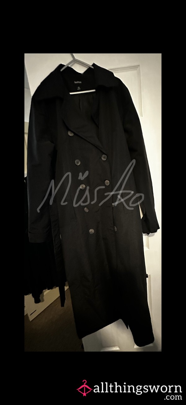 Long Black Trench Coat