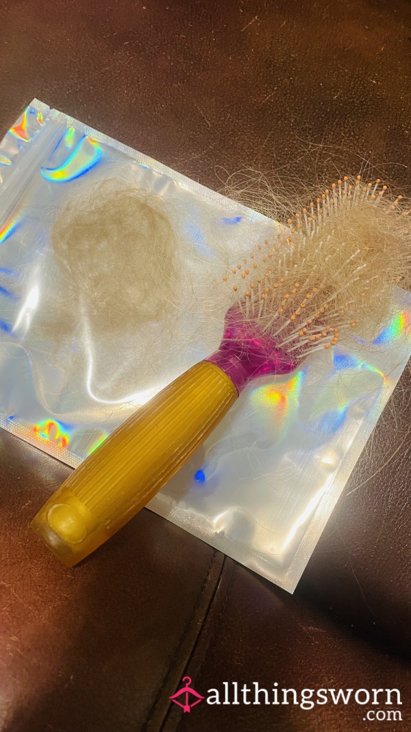 Long Blonde Hair From Brush