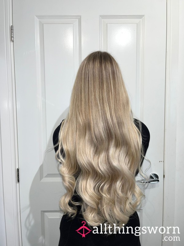 Long Blonde Hair Strands
