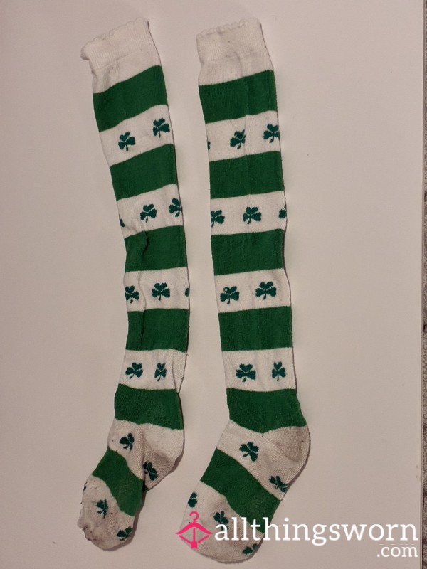 Long Four Leaf Clover Socks