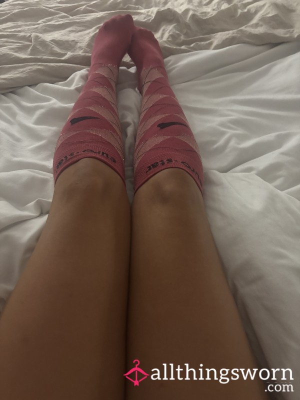 Long Knee High Riding Socks Well Worn