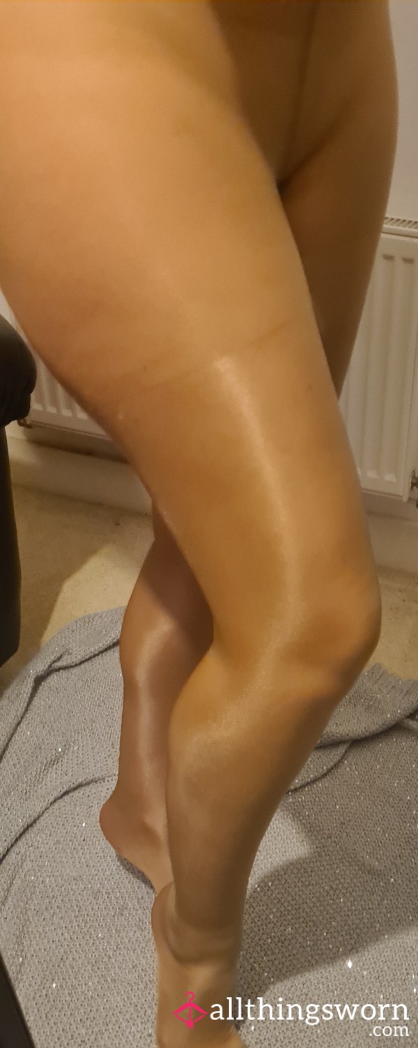 Long Legs In Nylon Shiny Tights 5 Pic Set