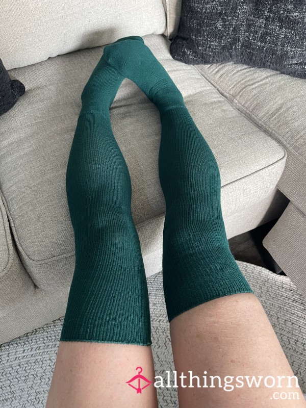 Long. Lush, Green Socks. Lingered In.