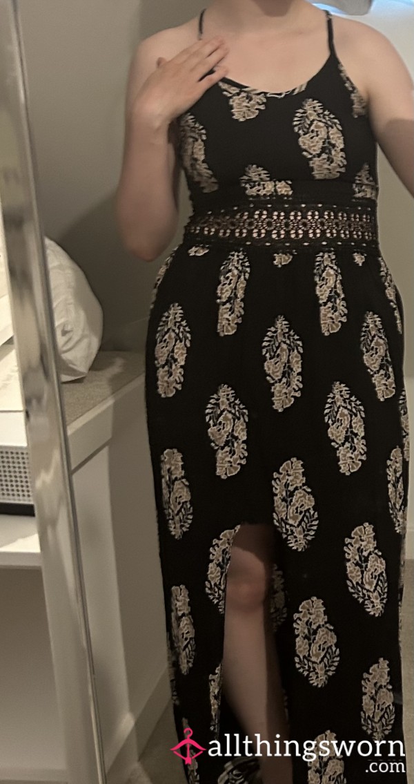 Long, Slit-legged Dress
