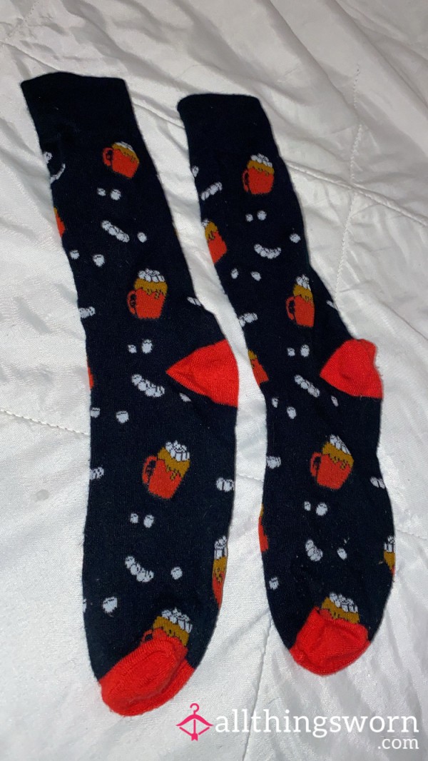 Long Sweaty Cocoa & Marshmallow Socks