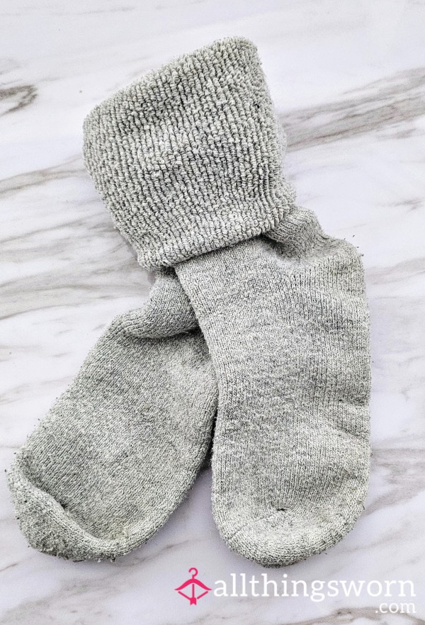 Long Thick Grey Socks.